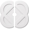 Ekena Millwork Charlotte Architectural Grade PVC Ceiling Medallion, 26"OD x 3"ID x 10 1/4"C x 1"P, Two-Piece CMP26CE2-03000 - alternate 1